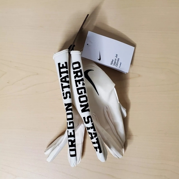 Nike Vapor Jet 7.0 Size 3XL NCAA Football Gloves Oregon State Beavers DX6901-138 - Picture 3 of 11